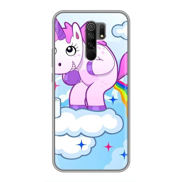 Чехол Unicorn на Xiaomi Redmi 9 – Радуга единорожка