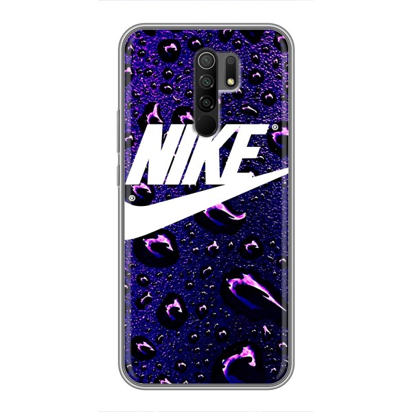 Чехол с логотипом Найк на Xiaomi Redmi 9 – Найк на фиолетовом