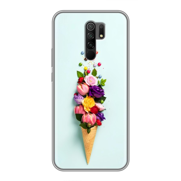 Чохли з тематикою "КВІТИ" на Xiaomi Redmi 9 – Квітка-морозиво
