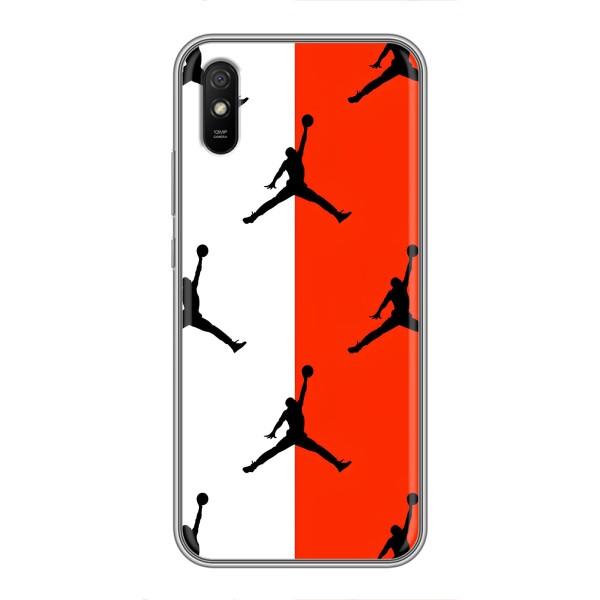 Чехлы для Xiaomi Redmi 9A - с картинкой JORDAN (AlphaPrint) – Лого Джордан