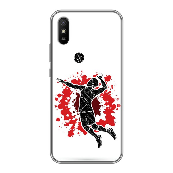 Чехлы с принтом Спортивная тематика для Xiaomi Redmi 9A – Волейболист