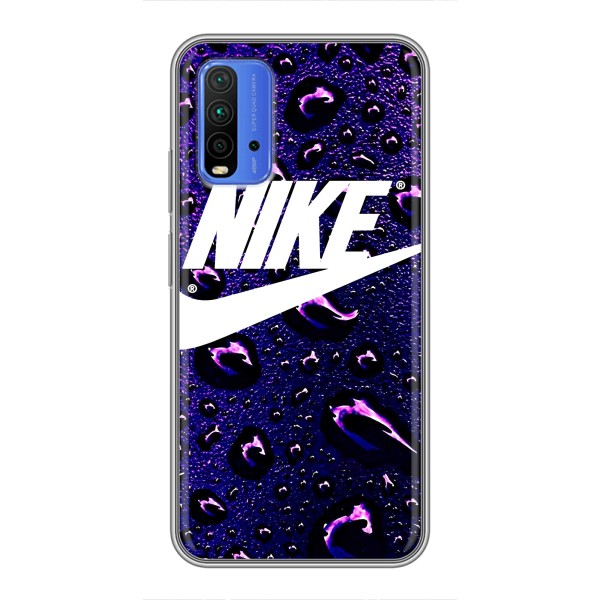 Чехол с логотипом Найк на Xiaomi Redmi 9T – Найк на фиолетовом