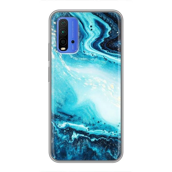 Мраморний чехол на Xiaomi Redmi 9T (VPrint) – Блакитний мрамор