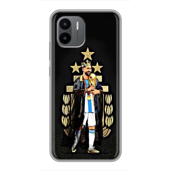 Чехлы для Xiaomi Redmi A1 (Leo чемпион) (AlphaPrint) – Месси Король