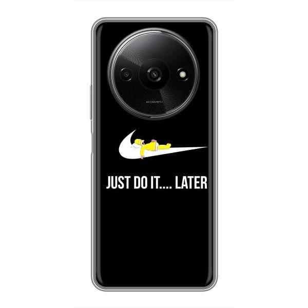 Чехол с логотипом Найк на Xiaomi Redmi A3 – Nike just do it
