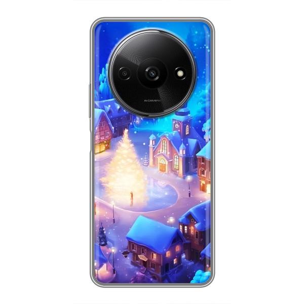 Рождественские Чехлы для Xiaomi Redmi A3x (VPrint) – Рождественский город