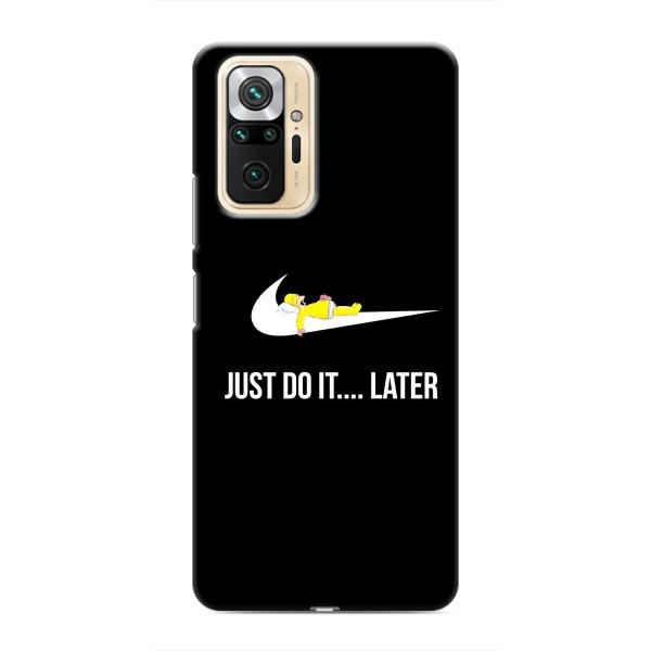 Чехол с логотипом Найк на Xiaomi Redmi Note 10 Pro – Nike just do it