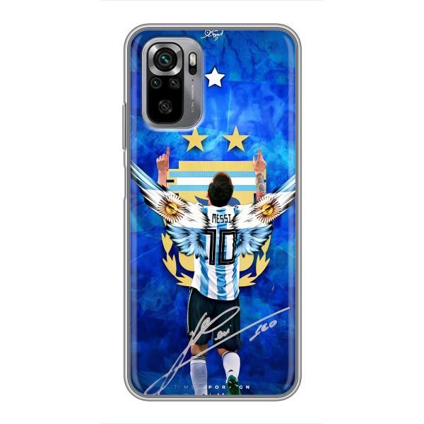 Чехлы для Xiaomi Redmi Note 10S (Leo чемпион) (AlphaPrint) – Месси сборная