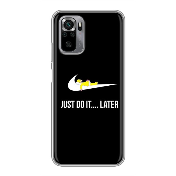 Чехол с логотипом Найк на Xiaomi Redmi Note 10S – Nike just do it