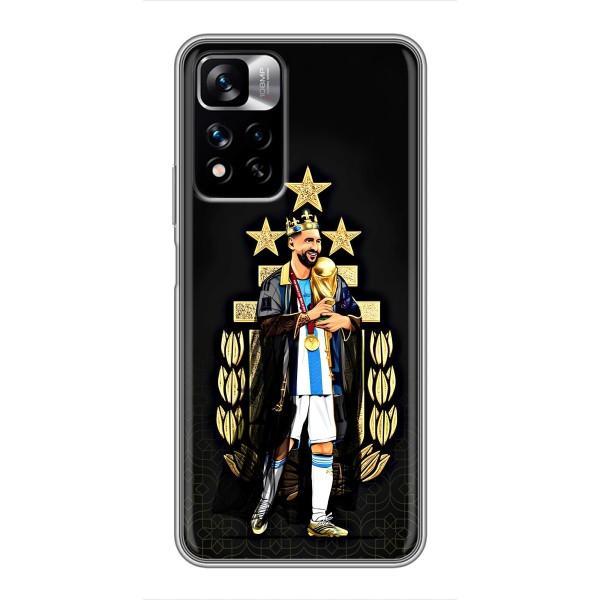 Чехлы для Xiaomi Redmi Note 11 Pro Plus (Leo чемпион) (AlphaPrint) – Месси Король