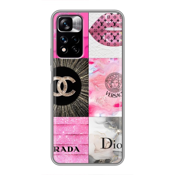 Чехол (Dior, Prada, YSL, Chanel) для Xiaomi Redmi Note 11 Pro Plus – Модница
