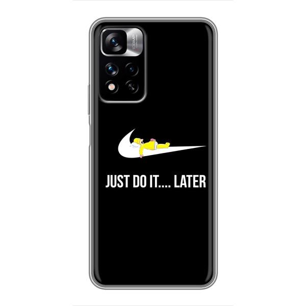 Чехол с логотипом Найк на Xiaomi Redmi Note 11 Pro Plus – Nike just do it
