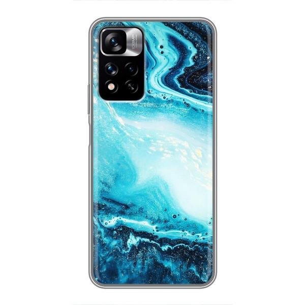 Мраморний чехол на Xiaomi Redmi Note 11 Pro Plus (VPrint) – Блакитний мрамор