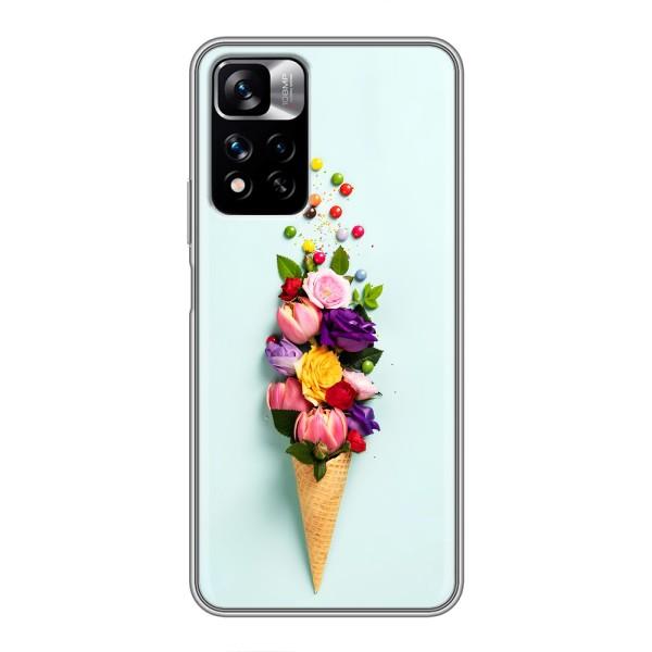 Чехлы с тематикой "ЦВЕТЫ" на Xiaomi Redmi Note 11 Pro Plus – Цветок-мороженное