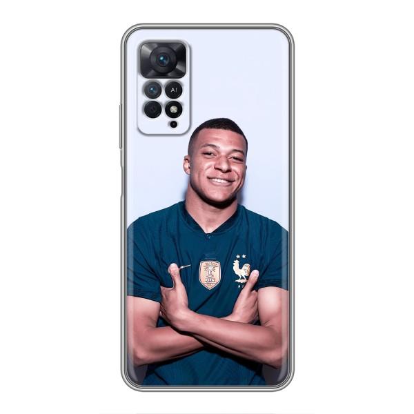 Чехол (TPU) с Футболистом на Xiaomi Redmi Note 11 Pro – Мбаппешичка