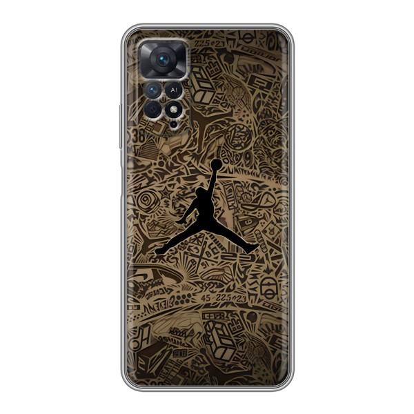 Чехлы для Xiaomi Redmi Note 11 Pro - с картинкой JORDAN (AlphaPrint) – Logo Jordan