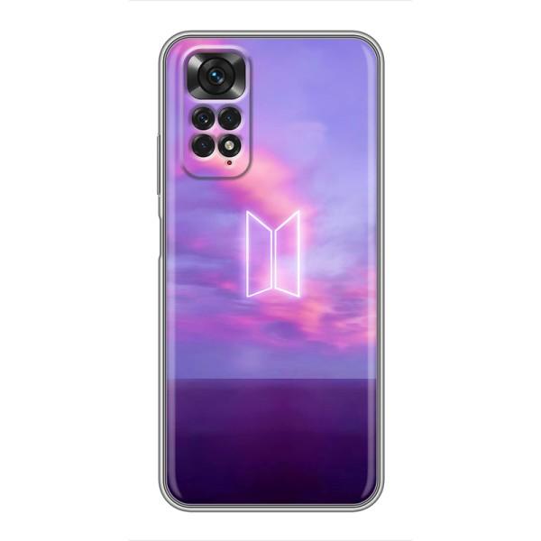 Чехлы BTS для Xiaomi Redmi Note 11 / 11s (AlphaPrint) – BTS логотип
