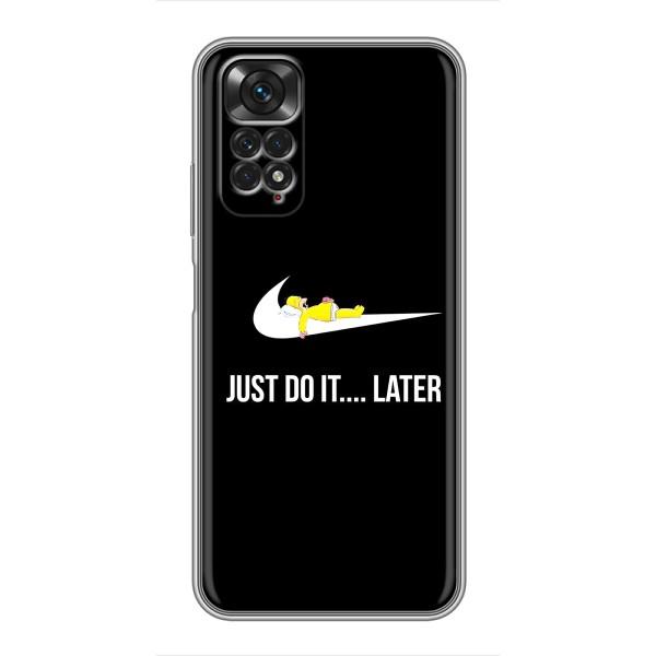 Чехол с логотипом Найк на Xiaomi Redmi Note 11 / 11s – Nike just do it