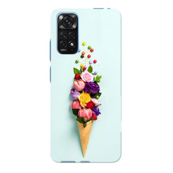 Чехлы с тематикой "ЦВЕТЫ" на Xiaomi Redmi Note 11E Pro – Цветок-мороженное