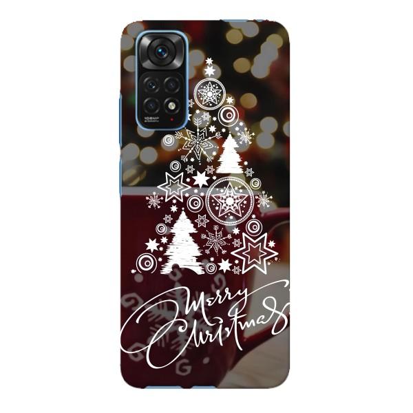 Рождественские Чехлы для Xiaomi Redmi Note 11E Pro (VPrint) – Елочка узорная