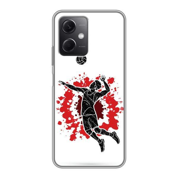 Чохли з прінтом Спортивна тематика для Xiaomi Redmi Note 12 (5G) – Волейболіст