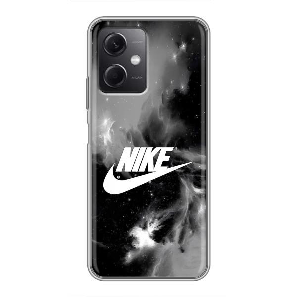 Чехол с логотипом Найк на Xiaomi Redmi Note 12 (5G) – Найк дымчатый