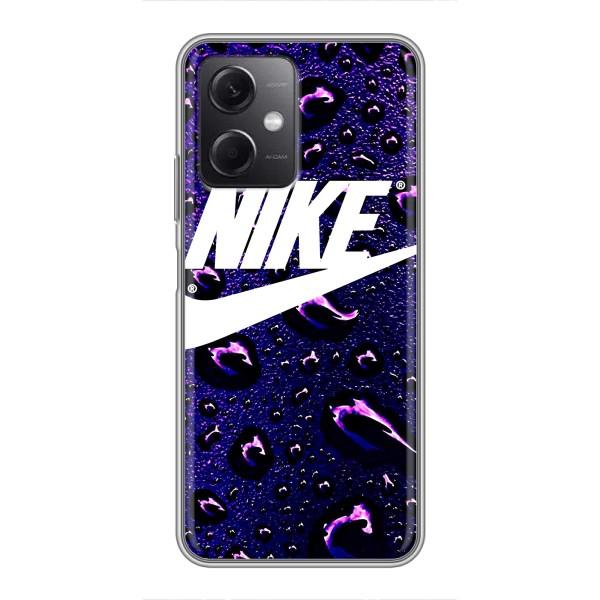 Чехол с логотипом Найк на Xiaomi Redmi Note 12 (5G) – Найк на фиолетовом