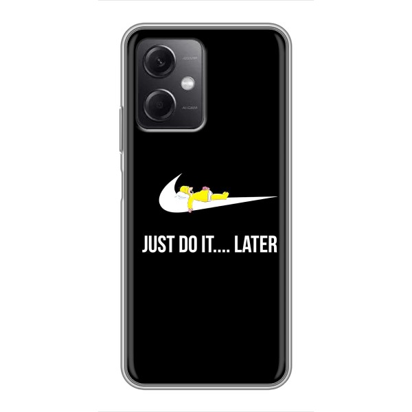 Чехол с логотипом Найк на Xiaomi Redmi Note 12 (5G) – Nike just do it