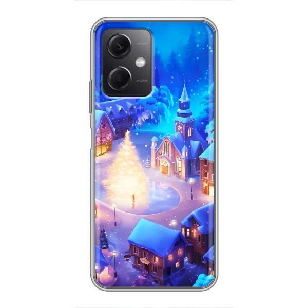 Рождественские Чехлы для Xiaomi Redmi Note 12 (5G) (VPrint) – Рождественский город