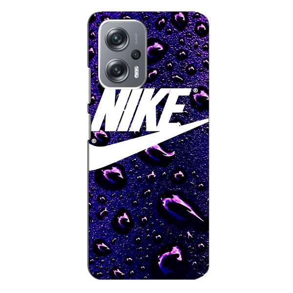 Чехол с логотипом Найк на Xiaomi Redmi Note 12 Pro Plus – Найк на фиолетовом