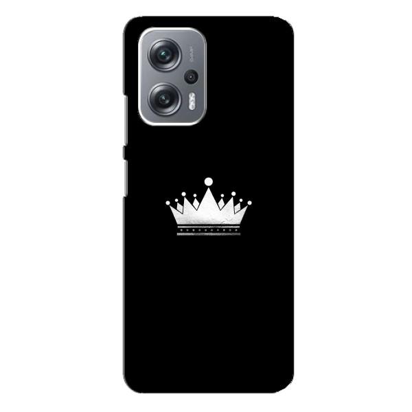 Чехол (Корона на чёрном фоне) для Редми Нот 12 Про (5g) – Белая корона