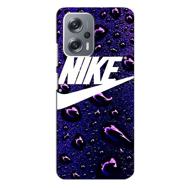 Чохол з логтипом Найк на Xiaomi Redmi Note 12 Pro (5g) – Найк на фіолетовому