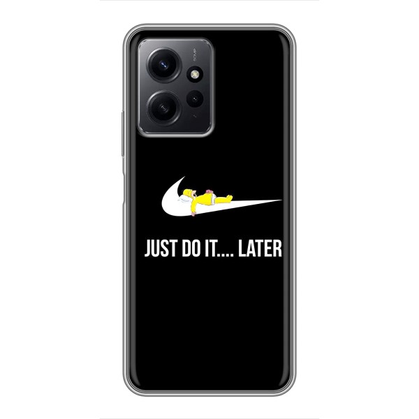 Чехол с логотипом Найк на Xiaomi Redmi Note 12 – Nike just do it