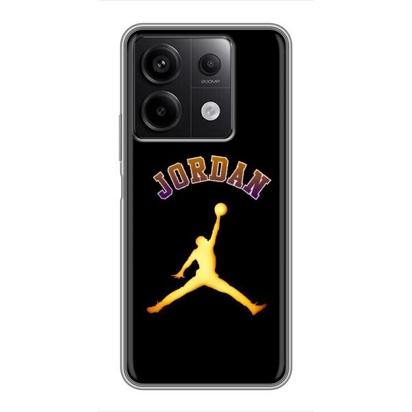 Чохли для Xiaomi Redmi Note 13 (5G) - з картинкою JORDAN (AlphaPrint) – Jordan Gold
