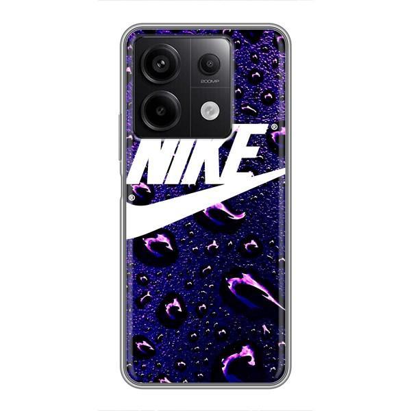 Чохол з логтипом Найк на Xiaomi Redmi Note 13 (5G) – Найк на фіолетовому