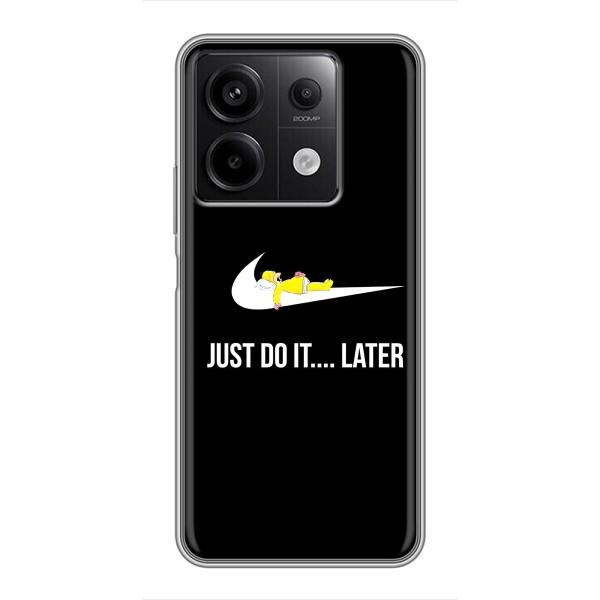 Чохол з логтипом Найк на Xiaomi Redmi Note 13 (5G) – Nike just do it