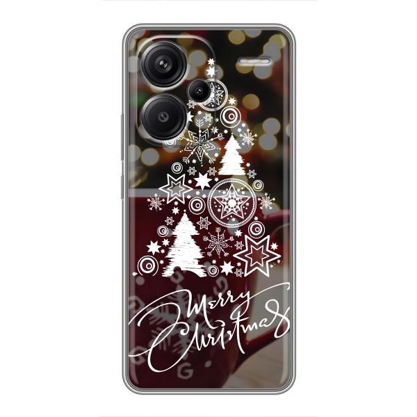 Рождественские Чехлы для Xiaomi Redmi Note 13 Pro Plus (VPrint) – Елочка узорная