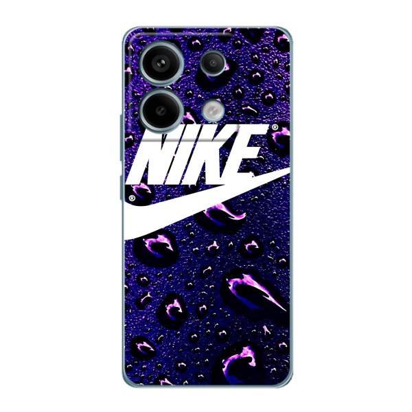 Чехол с логотипом Найк на Xiaomi Redmi Note 13 Pro – Найк на фиолетовом