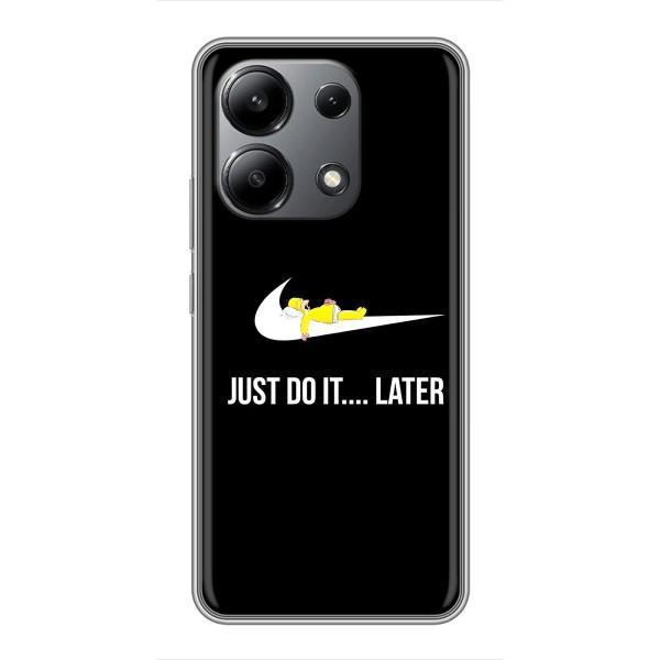Чехол с логотипом Найк на Xiaomi Redmi Note 13 (4G) – Nike just do it