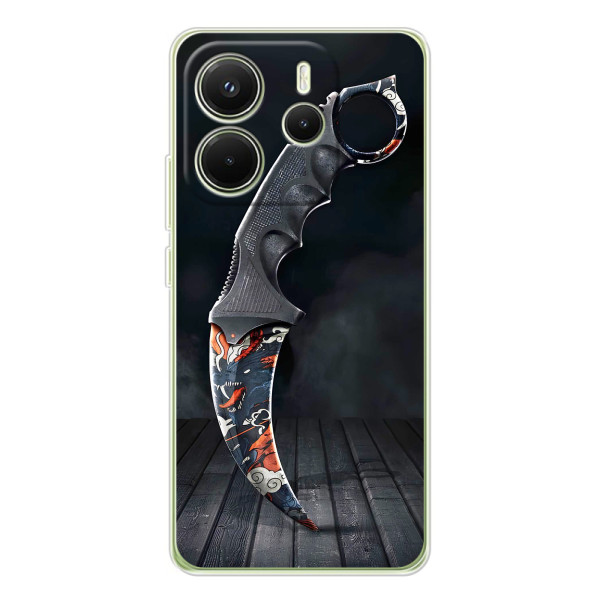 Чехол КИБЕРСПОРТ для Xiaomi Redmi Note 14 4G (Global version) – Кинжал КС ГО