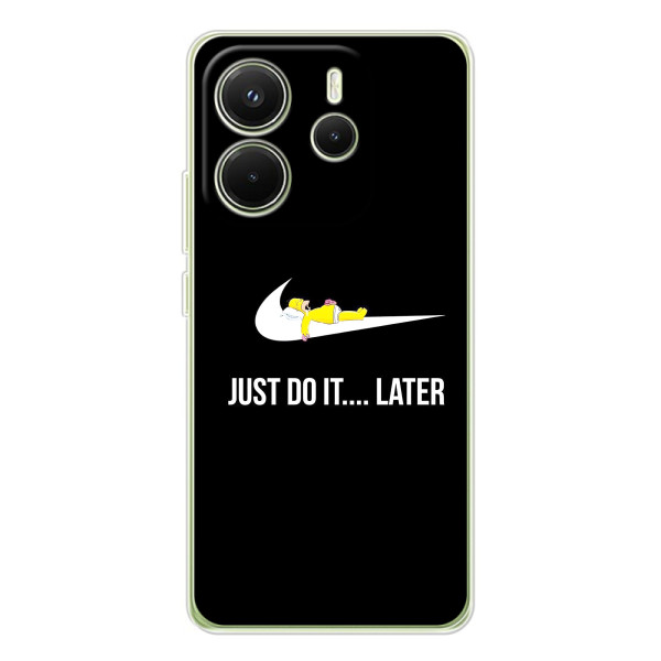 Чехол с логотипом Найк на Xiaomi Redmi Note 14 4G (Global version) – Nike just do it