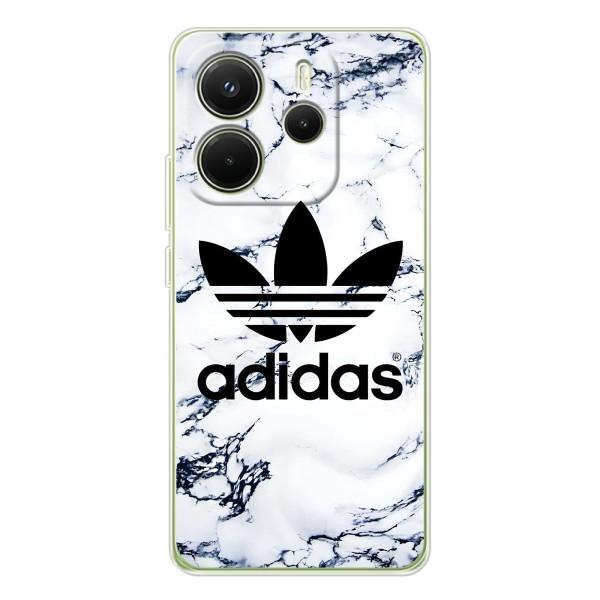 Чехлы Адидас для Xiaomi Redmi Note 14 4G (AlphaPrint) – Адидас на мраморе