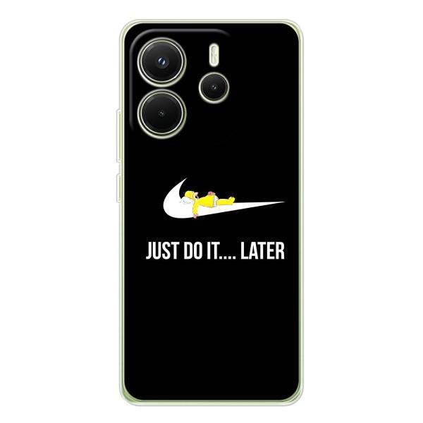 Чехол с логотипом Найк на Xiaomi Redmi Note 14 4G – Nike just do it