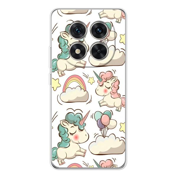 Чехол для Редмі Нот 15 Про - (Единорожки - Новинки) (AlphaPrint) – Единорожки