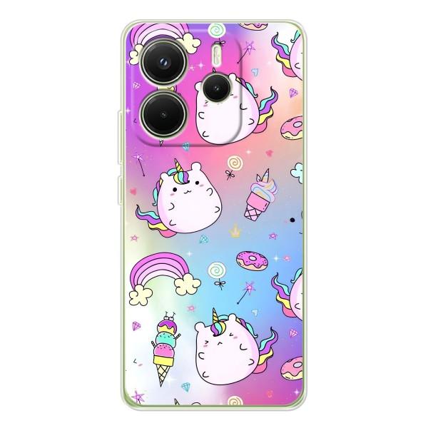Чехол Unicorn на Xiaomi Redmi Note 15 – Радуга и Единорог