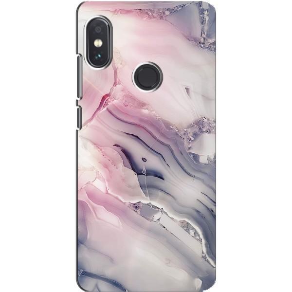 Мраморный чехол на Xiaomi Redmi Note 5 Pro (VPrint) – Пурпурный Мрамор