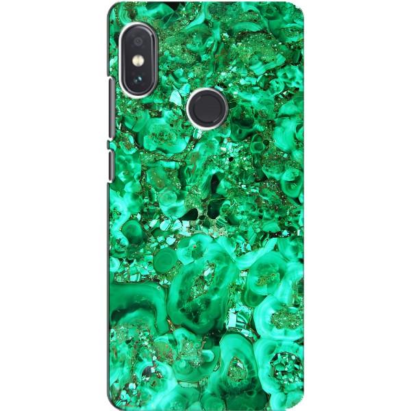 Мраморный чехол на Xiaomi Redmi Note 5 Pro (VPrint) – Салатный Мрамор