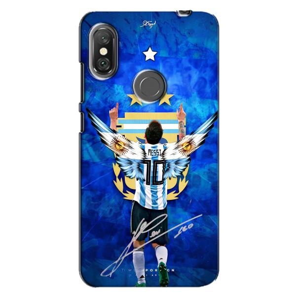 Чохли для Xiaomi Redmi Note 6 Pro (Leo чемпіон) (AlphaPrint) – Мессі збірна
