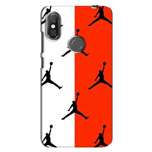 Чехлы для Xiaomi Redmi Note 6 Pro - с картинкой JORDAN (AlphaPrint) – Лого Джордан