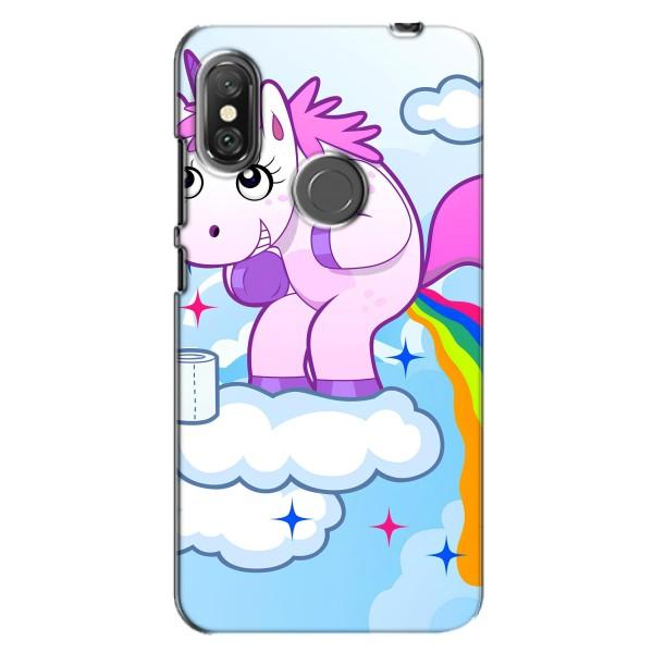 Чохол Unicorn на Xiaomi Redmi Note 6 Pro – Веселка Єдиноріга
